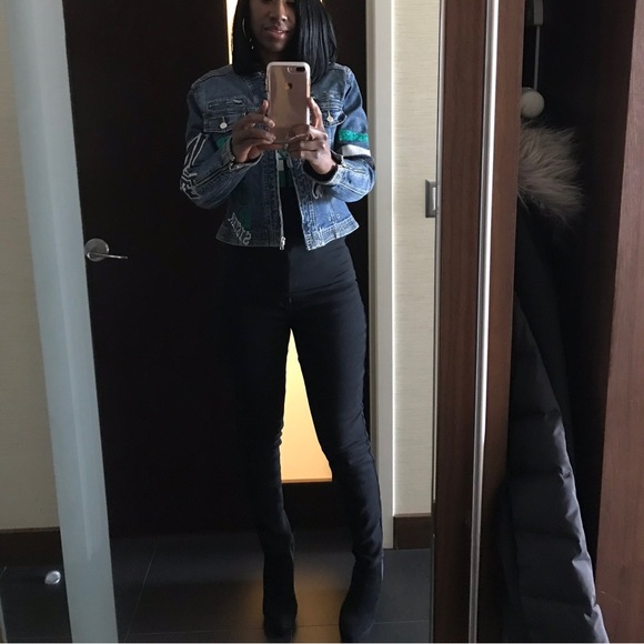 VANELI WOMEN WEDGE HEEL BOOTIES BOOTS SUEDE BLACK ANKLE ZIP SIDE SIZE 10 - Picture 7 of 7